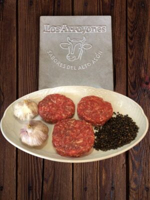 Hamburguesas Rellenas de Crema de Ajo y Pimienta